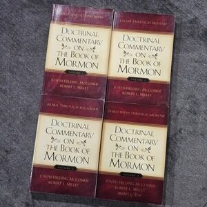 Complete Set of 4 Doctrinal Commentary on the Book of Mormon McConkie Millet Top
